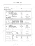 Manitou America Z17/170Z technical data table showing machine dimensions, travel speed, and work performance specifications.