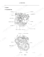 Manitou America Z17 GEN:2, 170Z NXT2 engine exploded view showing fuel filter, pump, alternator, and starter motor.