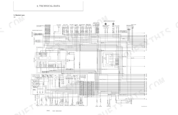 Manitou America Z35 GEN:2, 350Z NXT2 electrical wiring diagram showing harness, sensors, and fuse connections.