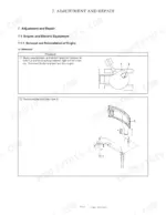 Manitou America Z55, 550Z engine removal procedure, showing hydraulic tank drain plug and rear hood cover removal steps.