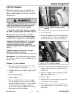 Manitou Americas Gehl R135, Gehl R150, Gehl R165, Mustang 1350R, Mustang 1500R, Mustang 1650R lift arm support safety procedure