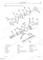 mccormick-cx50-to-cx105-tractors-service-manual-exploded-view-187.webp McCormick CX50-CX105 exploded view diagram of steering pump components, including spool, sleeve, rotor, and relief valve.