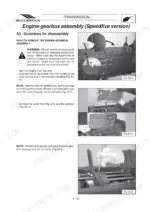 mccormick-f-to-gt-tractor-training-manual-3676090m1-procedures-140.webp McCormick F 60-105 series engine-gearbox Speedfive assembly disassembly procedure, gearbox housing and cover removal steps.