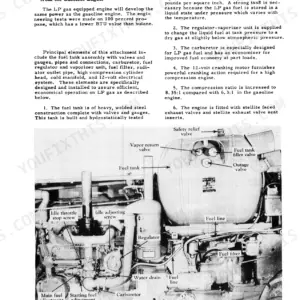 McCormick Farmall 400/450 Tractor LP gas fuel system diagram and component description.