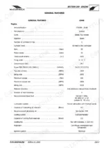 McCormick GX 40, GX 45, GX 50 engine general features specification table for Yanmar 3TNE88 engine.