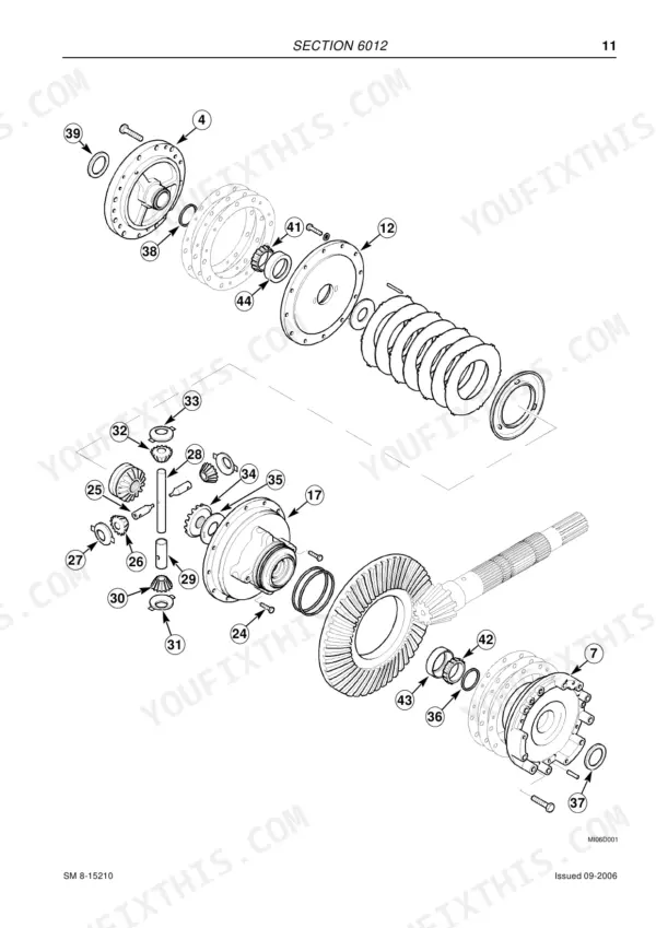 McCormick XTX145 service manual - Section 6012