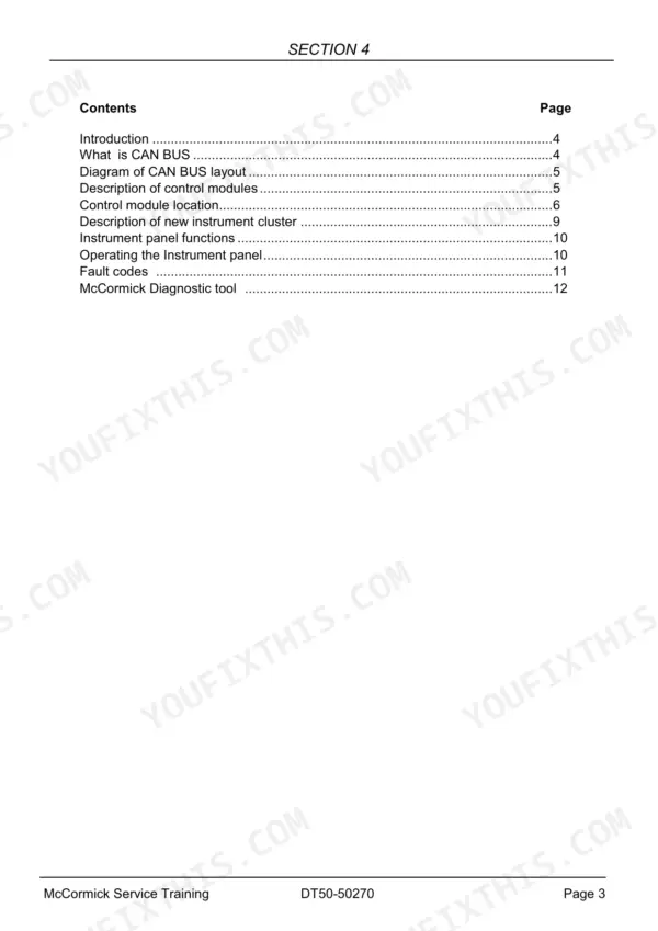 McCormick ZTX230 service manual