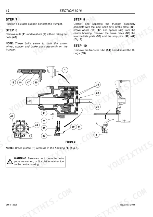 McCormick ZTX230 service manual - Section 6018