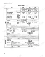 mitsubishi-4g33-4g52-4g54-forklift-trucks-service-manual-specs-9.webp Mitsubishi 4G33, 4G52, 4G54 engine specifications table including bore, stroke, valve timing, and ignition system data.