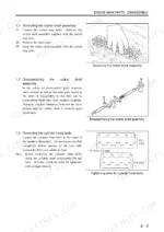 mitsubishi-s3l-to-s4l2-diesel-engine-service-manual-99619-12140-procedures-48.webp Mitsubishi S3L, S3L2, S4L, S4L2 rocker shaft disassembly and cylinder head bolt tightening order diagrams.