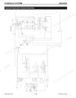 mustang-2022-2032-skid-steer-loader-service-manual-908272-hydraulic-124.webp Mustang 2022, 2032 hydraulic and hydrostatic system schematic diagram showing Danfoss and Sauer components.