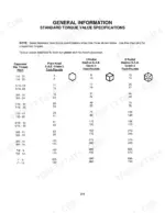 mustang-2042-2044-2054-skid-steer-loader-service-manual-000-78025-torque-37.webp Mustang 2042, 2044, 2054 service manual standard torque value specifications chart for Grade 2, 5, and 8 fasteners.