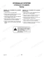 mustang-2060-2070-skid-steer-loader-service-manual-001-69975-exploded-view-49.webp Mustang 2060, 2070 service manual: procedures for testing lift and tilt hydraulic cylinders for leaking piston seals.