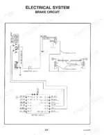 mustang-2060-2070-skid-steer-loader-service-manual-001-69975-wiring-110.webp Mustang 2060, 2070 electrical system wiring diagram for the brake circuit, including control module and brake cylinders.