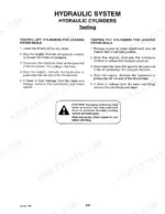 mustang-2060-skid-steer-loader-service-manual-001-16966-exploded-view-47.webp Mustang 2060 hydraulic system manual: procedures for testing lift and tilt cylinder piston seals for fluid leaks.