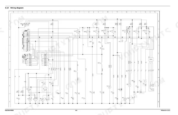 Mustang 2803ZT wiring diagram showing electrical circuits, fuses, relays, switches, and radio connections.
