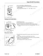 mustang-5003zt-compact-excavator-service-manual-918178-troubleshooting-119.webp Mustang 5003ZT engine service manual: testing procedures for thermostat, thermal switch, and oil pressure switch.