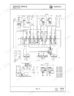 mustang-me2503-to-me3703-compact-excavators-service-manual-918149-hydraulic-53.webp Mustang ME2503, ME3003, ME3503, ME3703 hydraulic system schematic diagram showing control valves and travel units.
