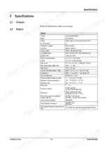 mustang-me3803zt-compact-excavator-service-manual-918207-specs-23.webp Mustang ME3803ZT service manual specifications table for Yanmar 3TNV88-PNS diesel engine technical data.