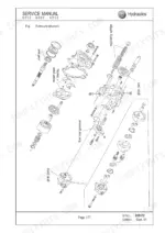 mustang-me5002-me6002-me6502-compact-excavator-service-manual-918172-exploded-view-69.webp Mustang ME5002, ME6002, ME6502 exploded view of hydraulic pump unit showing swash plate, gear pump, and flow governor.