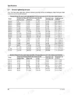 mustang-me6003-compact-excavator-service-manual-918175-torque-36.webp Mustang ME6003 service manual table for general hydraulic fitting tightening torques in lb-ft and Nm for light and heavy duty.