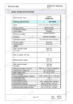 mustang-me8002-compact-excavator-service-manual-918173-specs-14.webp Mustang ME8002 service manual table showing Yanmar 4TNE98-NSR diesel engine technical specifications and performance data.
