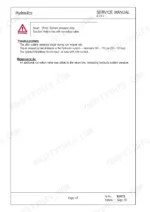 mustang-me8002-compact-excavator-service-manual-918173-troubleshooting-54.webp Mustang ME8002 service manual page covering hydraulic pilot system pressure drop troubleshooting and non-return valve fix.