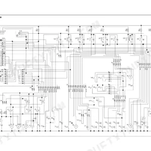Mustang ME8003 electrical system wiring diagram showing fuses, relays, switches, and component connections.