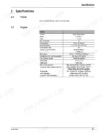 mustang-ml-48-all-wheel-steer-loader-service-manual-918136-specs-17.webp Mustang ML 48 service manual page showing engine specifications table for the Deutz F4M 2011 diesel engine.