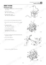 mustang-mtl312-track-loader-service-manual-917367-procedures-82.webp Mustang MTL312 service manual page showing engine removal procedures, battery, air cleaner, and hydraulic component diagrams.