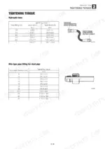 mustang-mtl312-track-loader-service-manual-917367-torque-28.webp Mustang MTL312 service manual page showing tightening torque tables for hydraulic hose fittings and steel pipe fittings.