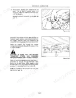 New Holland 1431 lubrication procedure for checking module oil level and draining oil using the drain plug.