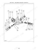 new-holland-br7050-round-baler-repair-manual-87728696-exploded-view-66.webp New Holland BR7050 exploded view diagram of the implement driveline gearbox assembly with numbered components.