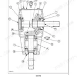New Holland BR7060, BR7070 exploded view diagram of the implement driveline gearbox components with numbered parts.