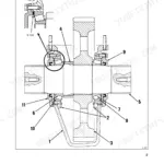 New Holland D1010, 4860, D1210, 4880, 590, 595, 4860CC, 4860S, D1010CC, D1010S, 4880CC, 4880S, D1210CC, D1210S transmission exploded view showing bearing and shaft assembly with 4mm clearance detail.