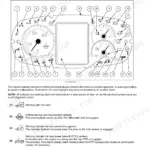 New Holland T4.90, T4.100, T4.110, T4.120 instrument cluster diagram and warning light indicator definitions.