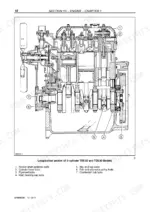 new-holland-td5-65-to-td5-110-tractors-service-manual-47454229-exploded-view-34.webp New Holland TD5.65, TD5.75, TD5.80, TD5.90, TD5.100, TD5.110 longitudinal engine section diagram with bolt callouts.