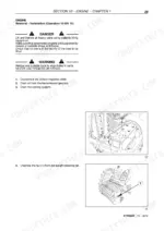 new-holland-td5-65-to-td5-110-tractors-service-manual-47454229-procedures-45.webp New Holland TD5.65-TD5.110 engine removal procedure, battery and weight retaining pin diagrams.