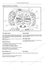 new-holland-workmaster-to-70-tractor-operator-manual-47690424-controls-52.webp New Holland Workmaster 50, 60, 70 diagram of steering wheel hand controls, switches, and instrument cluster layout.