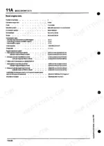 perkins-prima-to-series-diesel-engine-workshop-manual-tpd-01921273-specs-11.webp Perkins Prima, Prima Marine, 500 Series basic engine data table including bore, stroke, and tappet clearances.