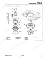 sabo-maschinenfabrik-gmbh-tango-e5-robotic-mower-technical-manual-tm138919-exploded-view-53.webp Sabo Maschinenfabrik Gmbh Tango E5, MOWIT 500F Series II, Robotic Mower exploded view of mower blade and adjuster components.