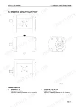 same-explorer-to-hp-tractors-workshop-manual-307-1130-3-0-specs-54.webp Same EXPLORER II Special 70-95 HP steering circuit gear pump diagrams and technical specifications table.