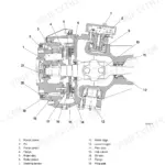 Same Rubin 120, 135, 150 front axle hub carrier and final reduction unit cross-section diagram.