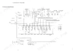 Schaeff TC08 hydraulic circuit schematic showing pump, control valve, motors, cylinders, and valve set pressure table.