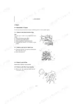 Schaeff TC08 engine disassembly procedures for nozzle, glow plug, cylinder head cover, oil pipe, and water pump assembly.