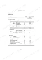 Schaeff TC08 technical data table showing machine dimensions, traveling performance, and work performance specifications.