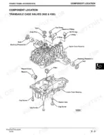 Scotts S2048, S2348, S2554, SCOTTS YARD AND GARDEN TRACTORS exploded view of K62 and K66 transaxle case halves and components.