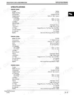 Scotts S2048, S2348, S2554, SCOTTS YARD AND GARDEN TRACTORS Technical Manual — Technical Specifications
