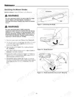 snapper-lt23420-130-288370-hydro-tractor-operator-manual-1737502-procedures-20.webp Snapper LT23420, 130.288370 maintenance procedures for mower blade removal, sharpening, balancing, and installation.