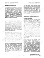 vibromax-255-265-tandem-vibratory-roller-service-manual-sm61005-troubleshooting-101.webp Vibromax 255, 265 service manual page detailing hydraulic propulsion system overview, components, and leakage diagnostics.